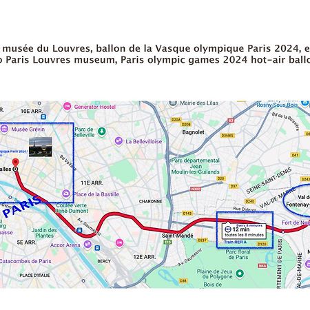 Sunny Suite-Proche Paris & Disney Fontenay-sous-Bois Ngoại thất bức ảnh